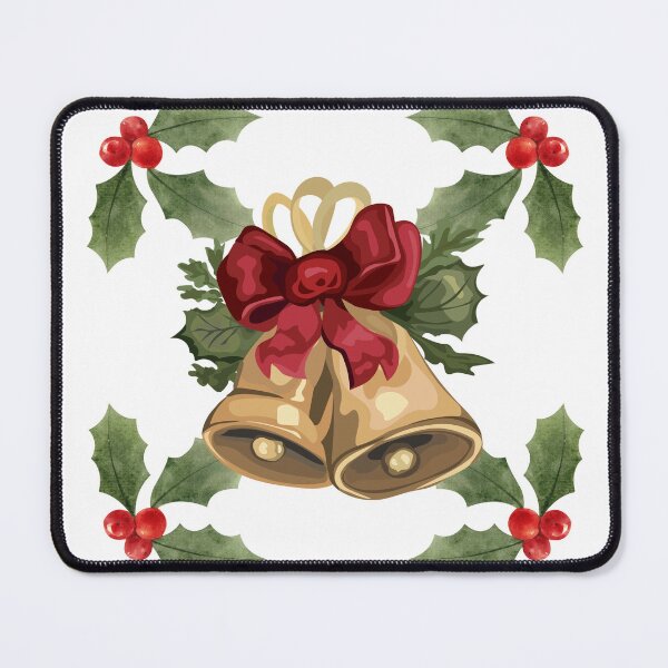 Item preview, Bell with marron bow for holiday season designed and sold by Max & Jacob Publishing.