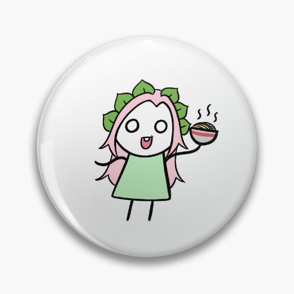 Item preview, Just Noodles. CQ Button. designed and sold by CalyxiaShop.