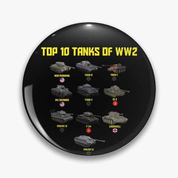 Item preview, Top 10 Tanks Of World War II Military Tanks Of WW2 Tanks Gear designed and sold by DynamicDesign.