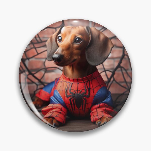 Artikelvorschau, Dackel SpiderDog der Superheld #4 entworfen und verkauft von AIrtisticPrints.
