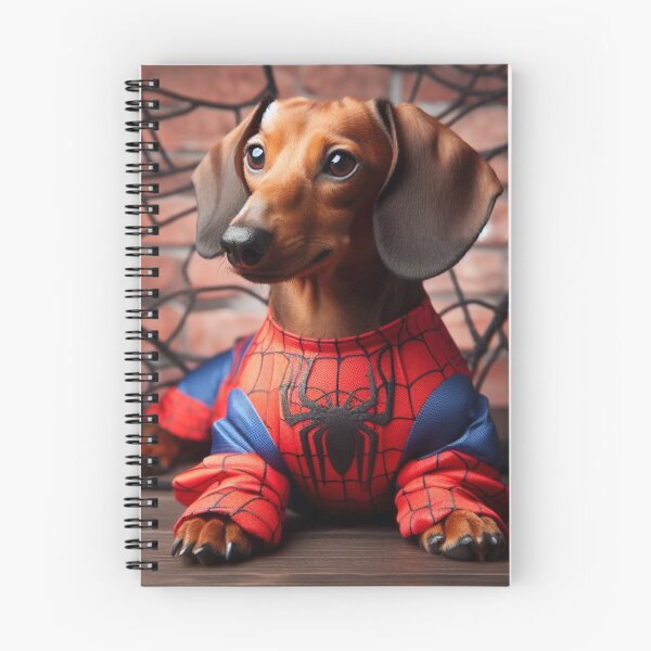 Aperçu de l'œuvre Teckel SpiderDog le super-héros #4 créée et vendue par AIrtisticPrints.