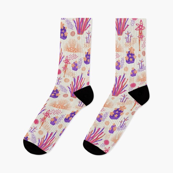 Item preview, Otherworldly Botanicals - light pink abstract sea life design designed and sold by anzelas.