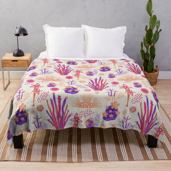 Item preview, Otherworldly Botanicals - light pink abstract sea life design designed and sold by anzelas.