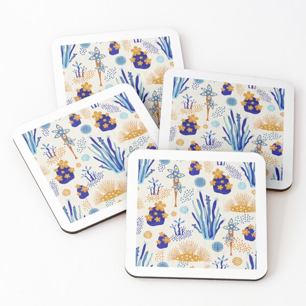 Artikelvorschau, Otherworldly Botanicals – Abstraktes Blaulicht-Meereslebewesen-Design entworfen und verkauft von anzelas.