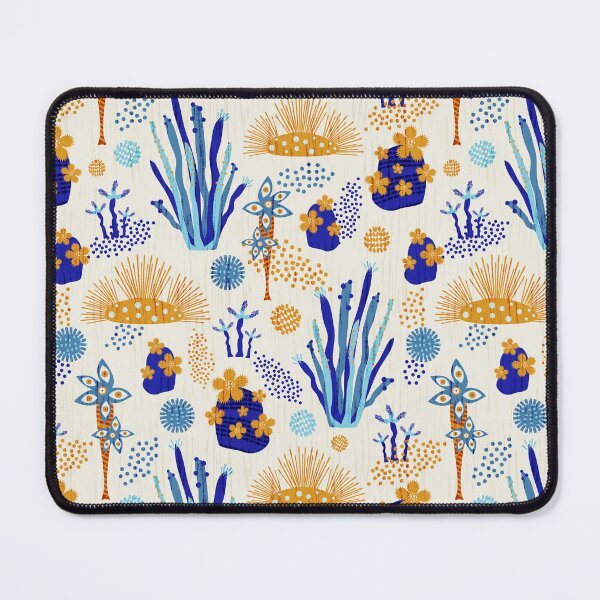 Item preview, Otherworldly Botanicals - Blue light abstract sea life design designed and sold by anzelas.
