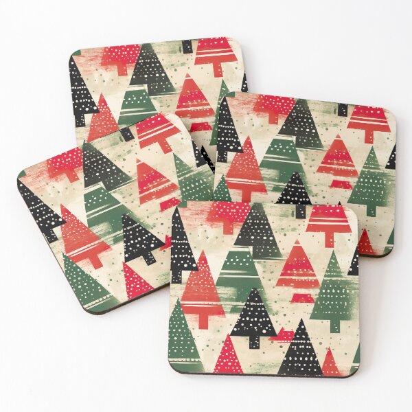 Item preview, Abstract Christmas Tiled Pattern designed and sold by Yogimeister.