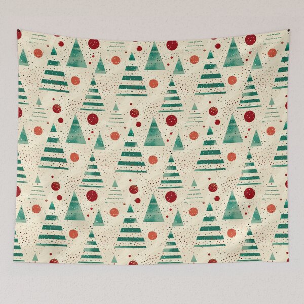 Item preview, Abstract Christmas Tiled Pattern designed and sold by Yogimeister.