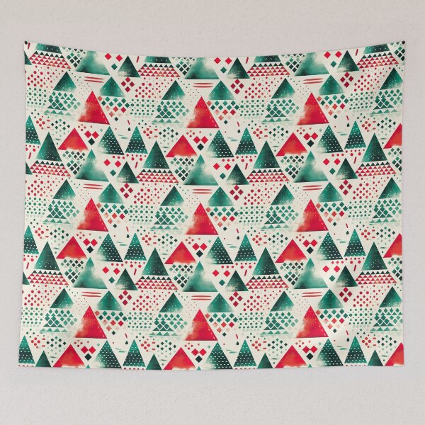 Item preview, Abstract Christmas Tiled Pattern designed and sold by Yogimeister.