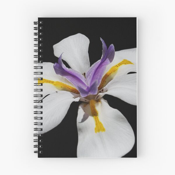 Item preview, White Iris Flower With Purple Heart designed and sold by Joy Watson - Natural Light Photography .