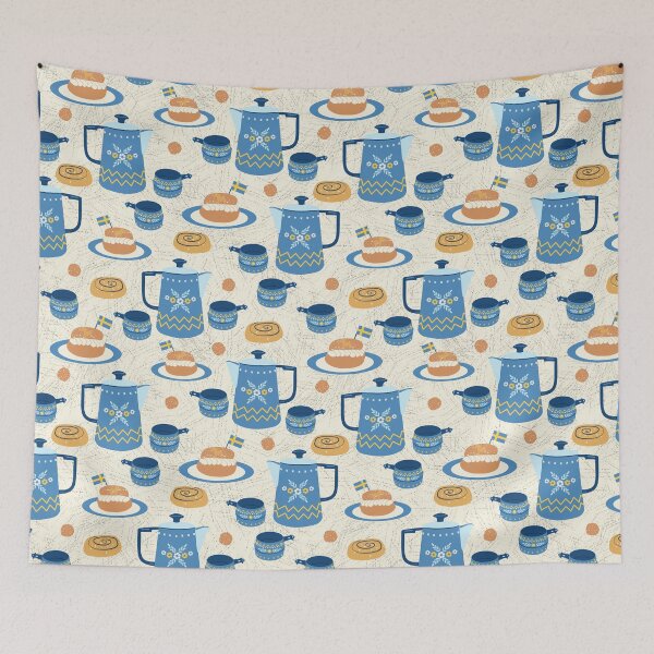 Item preview, Swedish Fika - Time for a Break, With Flag designed and sold by anzelas.