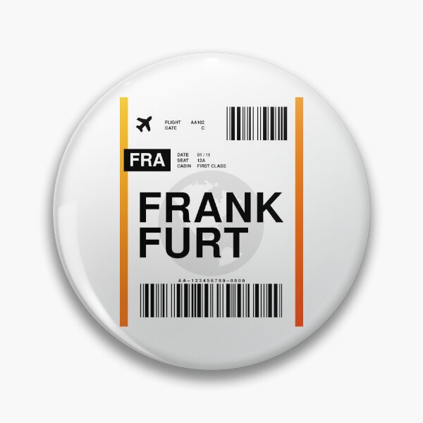 Item preview, Frankfurt Boarding Pass designed and sold by RabbitK.