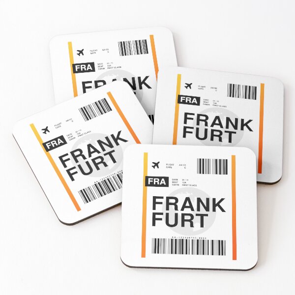 Item preview, Frankfurt Boarding Pass designed and sold by RabbitK.