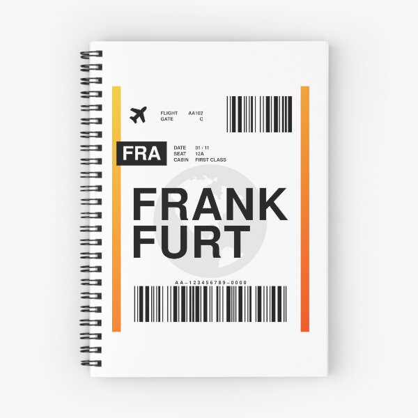 Item preview, Frankfurt Boarding Pass designed and sold by RabbitK.