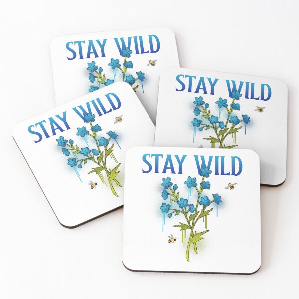 Item preview, Stay Wild  (Blue Flowers) designed and sold by MelissaNadia.