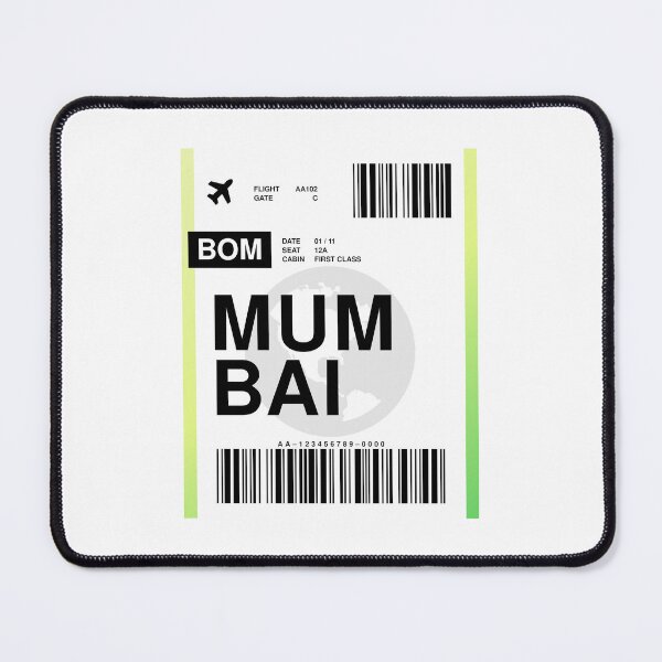 Item preview, Mumbai Boarding Pass designed and sold by RabbitK.