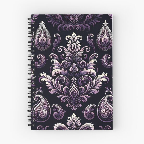 Item preview, Black & Purple Paisley Pattern designed and sold by NeatSplash.