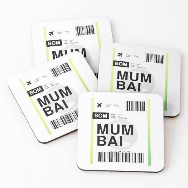 Item preview, Mumbai Boarding Pass designed and sold by RabbitK.