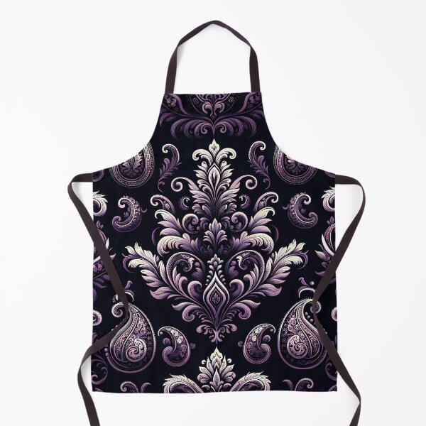 Item preview, Black & Purple Paisley Pattern designed and sold by NeatSplash.