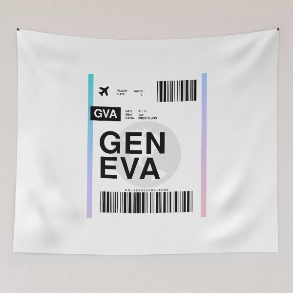 Item preview, Geneva Boarding Pass designed and sold by RabbitK.