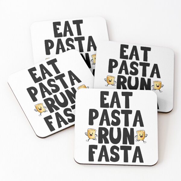 Item preview, Eat Pasta Run Faster, Eat Pasta Run Fasta, Funny Pasta designed and sold by Porcupine Tees ⭐⭐⭐⭐⭐.