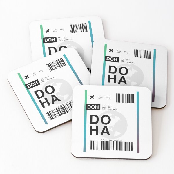 Item preview, Doha Boarding Pass designed and sold by RabbitK.