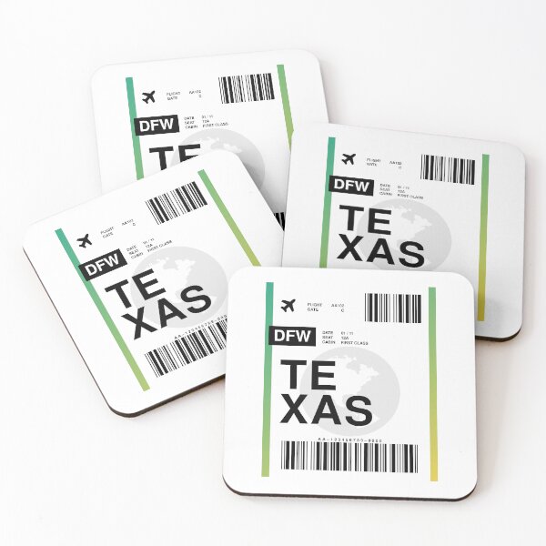 Item preview, Texas Boarding Pass designed and sold by RabbitK.