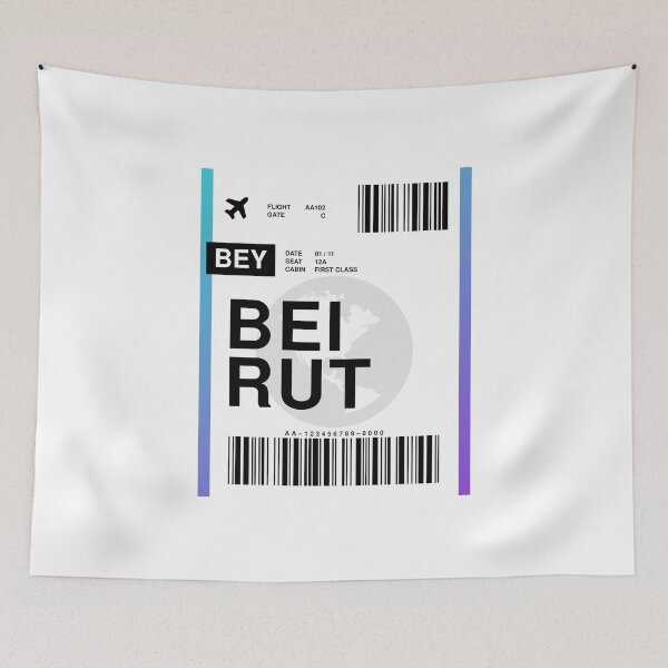 Artikelvorschau, Bordkarte für Beirut entworfen und verkauft von RabbitK.