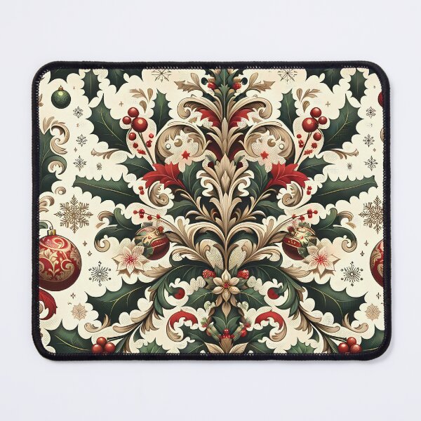 Item preview, Christmas Damask Pattern designed and sold by NeatSplash.