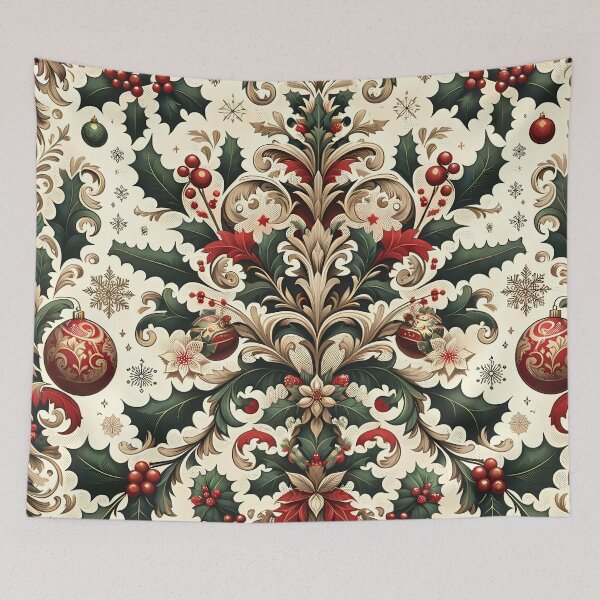 Item preview, Christmas Damask Pattern designed and sold by NeatSplash.