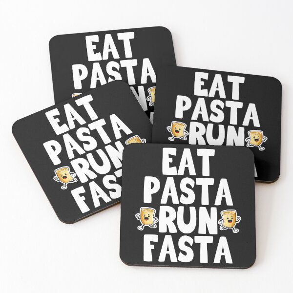 Item preview, Eat Pasta Run Faster, Eat Pasta Run Fasta, Funny Pasta designed and sold by Porcupine Tees ⭐⭐⭐⭐⭐.