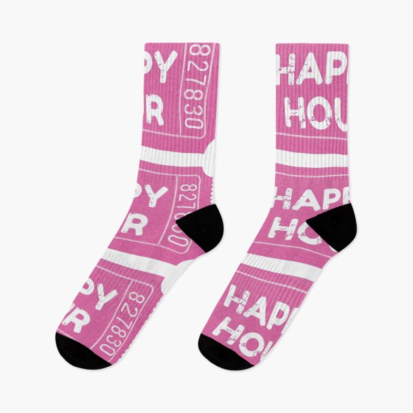 Item preview, Preppy Hot Pink Happy Hour Tickets designed and sold by clmstudio.