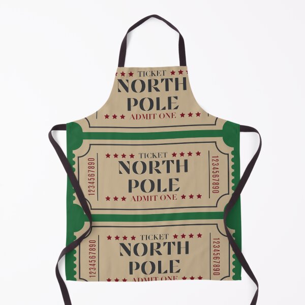 Item preview, Preppy Green North Pole Christmas Tickets designed and sold by clmstudio.