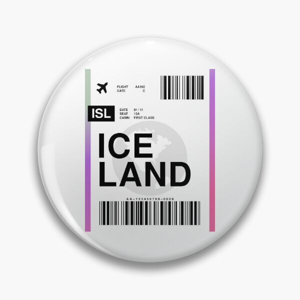 Item preview, Iceland Boarding Pass designed and sold by RabbitK.