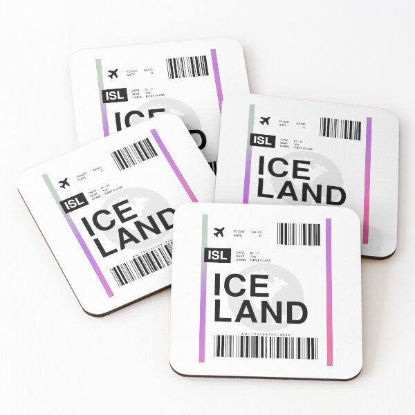 Item preview, Iceland Boarding Pass designed and sold by RabbitK.