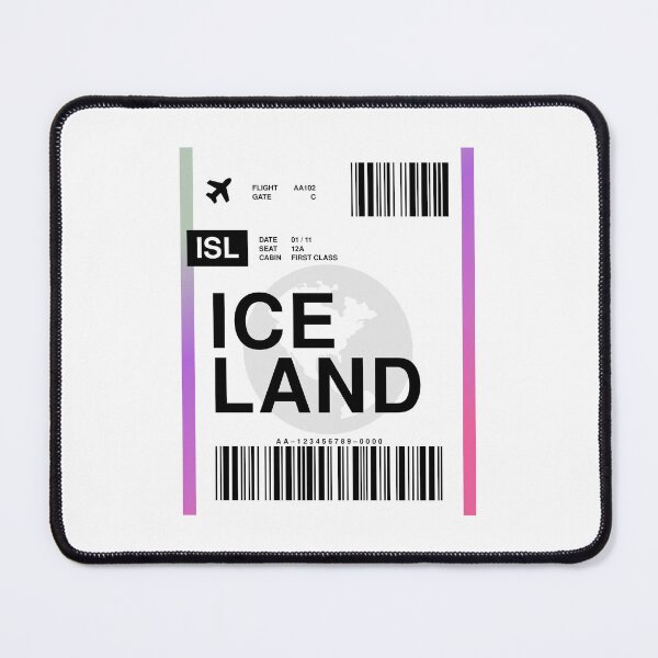 Item preview, Iceland Boarding Pass designed and sold by RabbitK.