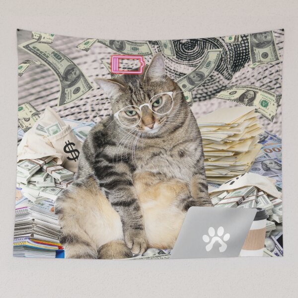 Item preview, Cat meme - High Salary People designed and sold by LaartStudio.