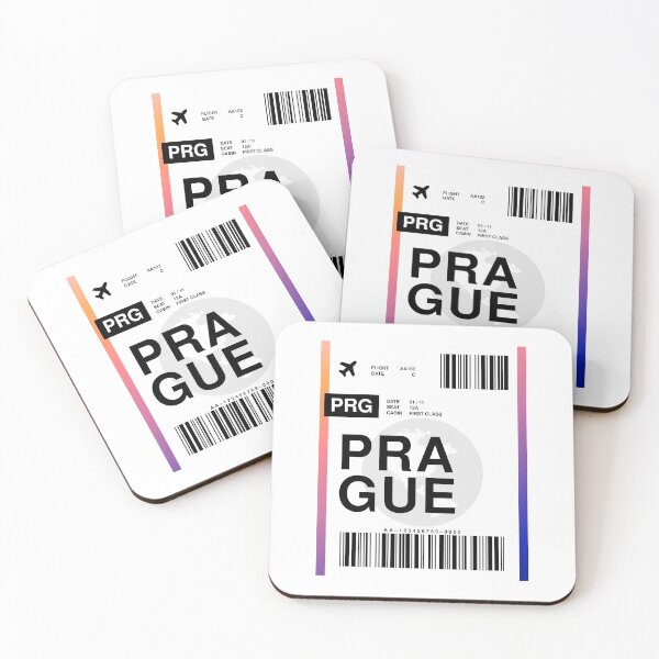 Item preview, Prague Boarding Pass designed and sold by RabbitK.
