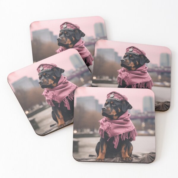 Item preview, Rottweiler In Pink designed and sold by Nocturne  Paws.