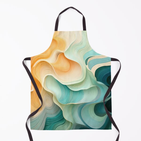 Item preview, Soothing Abstract Wavy Landscape Art designed and sold by VectorPlace.