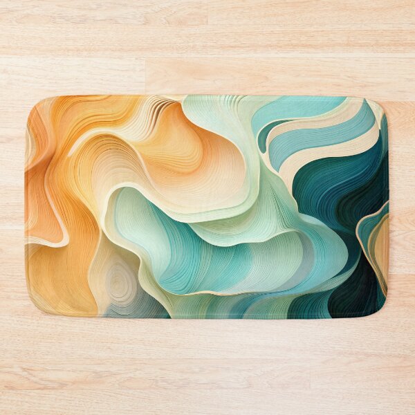 Item preview, Soothing Abstract Wavy Landscape Art designed and sold by VectorPlace.