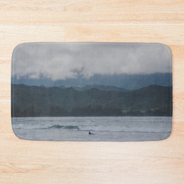 Item preview, Lone Surfer - Hanalei Bay - Kauai, Hawaii designed and sold by MeganMatsuoka.