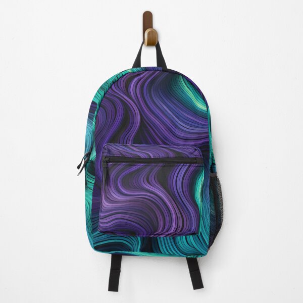 Item preview, Hypnotic Neon Waves Abstract Background designed and sold by VectorPlace.