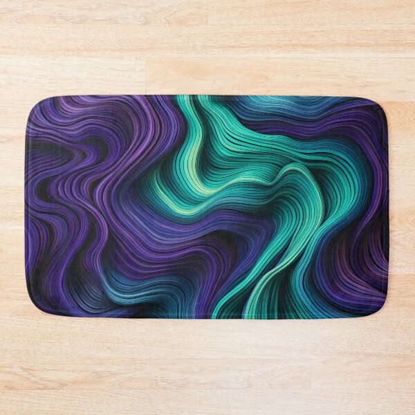 Item preview, Hypnotic Neon Waves Abstract Background designed and sold by VectorPlace.