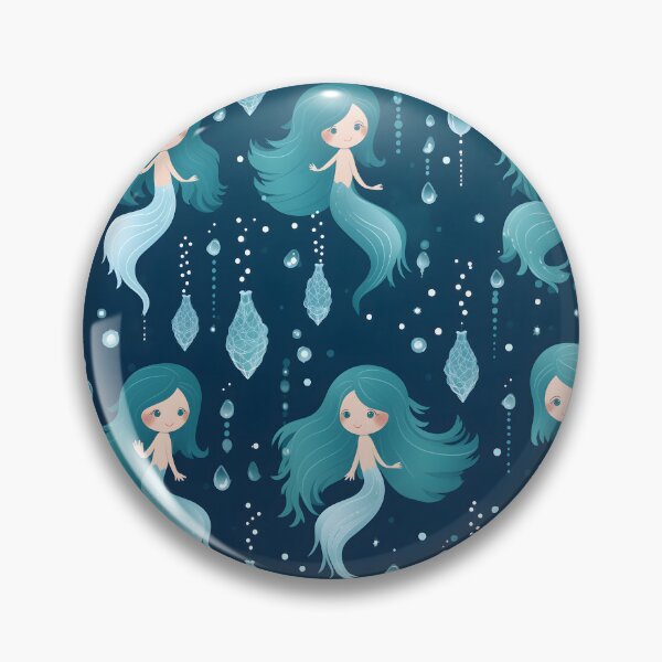 Item preview, Repeating Mermaid Pattern - Cute designed and sold by taujiart.