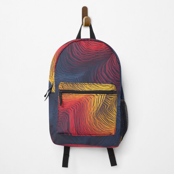 Item preview, Warm and Cool Hues Abstract Wave Art designed and sold by VectorPlace.