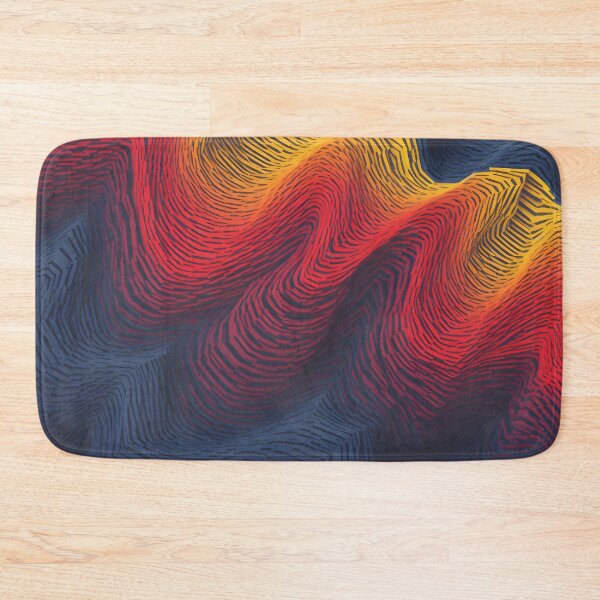 Item preview, Warm and Cool Hues Abstract Wave Art designed and sold by VectorPlace.