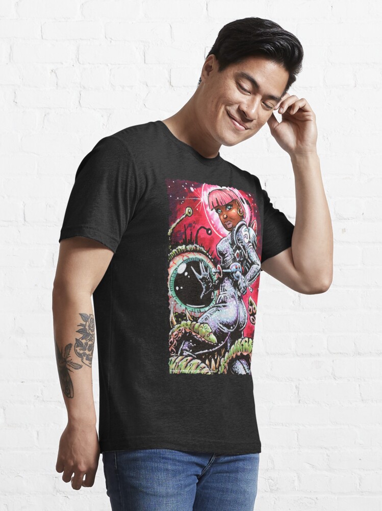 Thumbnail 3 of 7, Essential T-Shirt, SPACE BABE 1 designed and sold by George Webber.