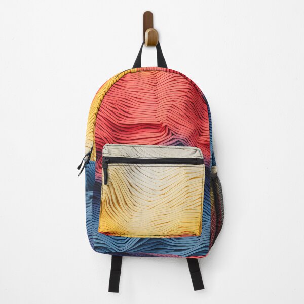Item preview, Sunset Hues Abstract Layered Wave Texture designed and sold by VectorPlace.