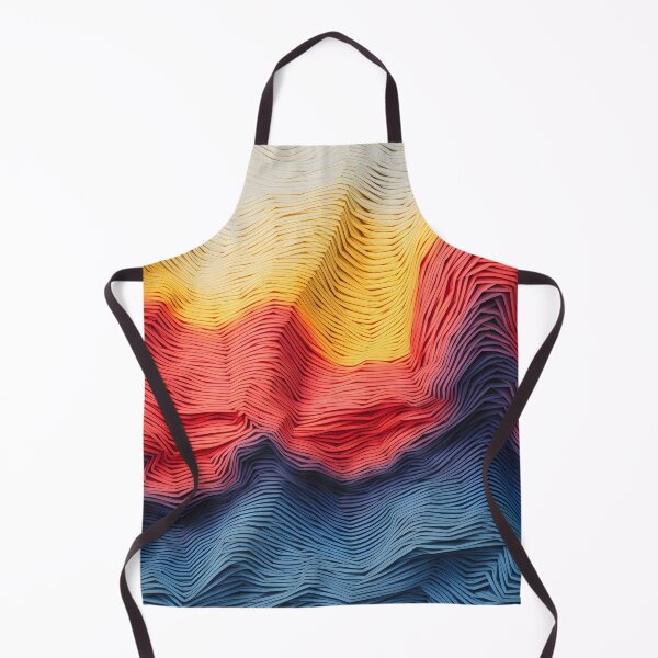 Item preview, Sunset Hues Abstract Layered Wave Texture designed and sold by VectorPlace.