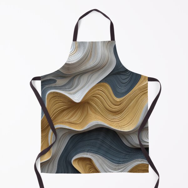 Item preview, Elegant Gold and Slate Abstract Curves designed and sold by VectorPlace.